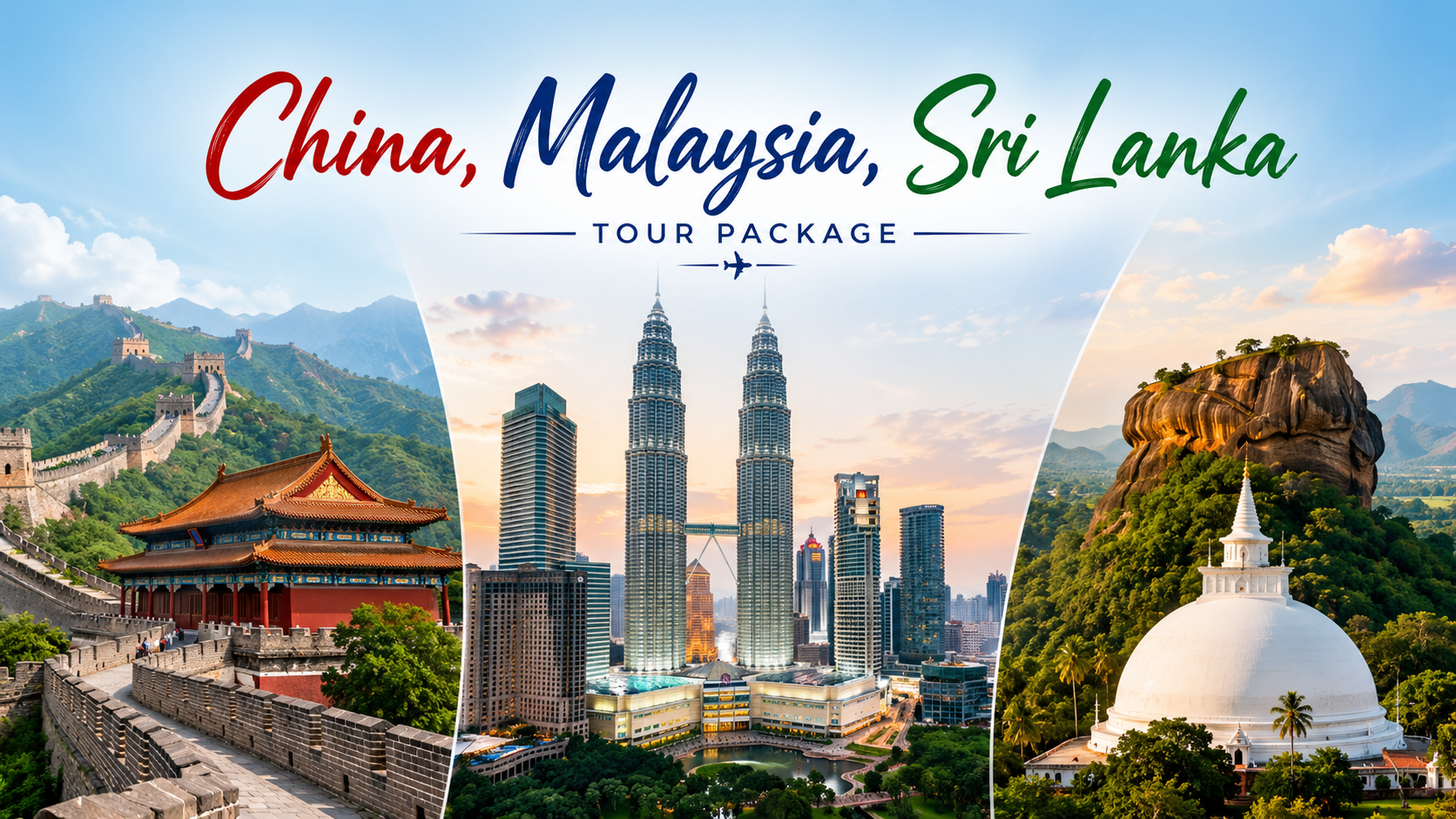 China, Malaysia, Sri Lanka Tour Package